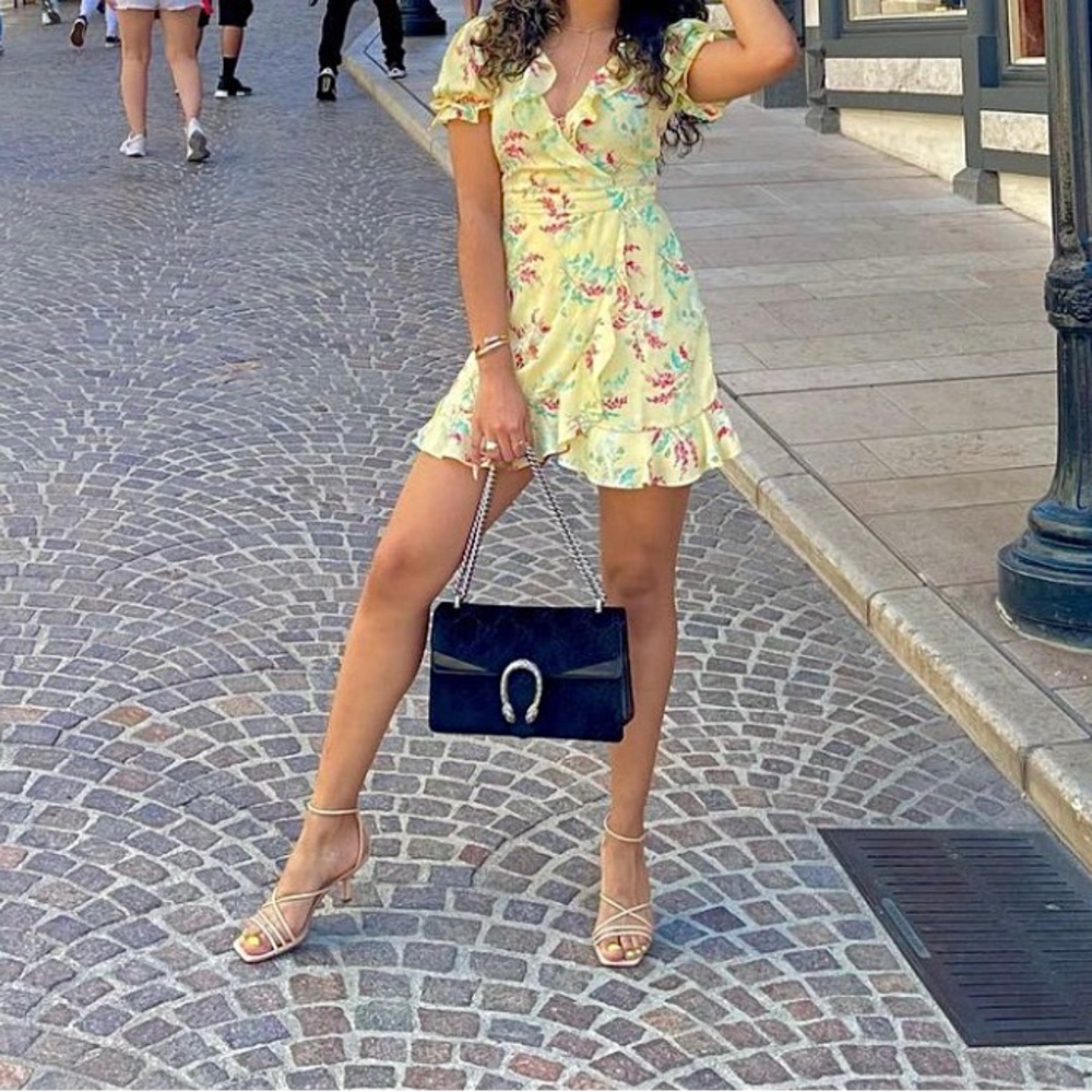Likely - floral print v-neck romper